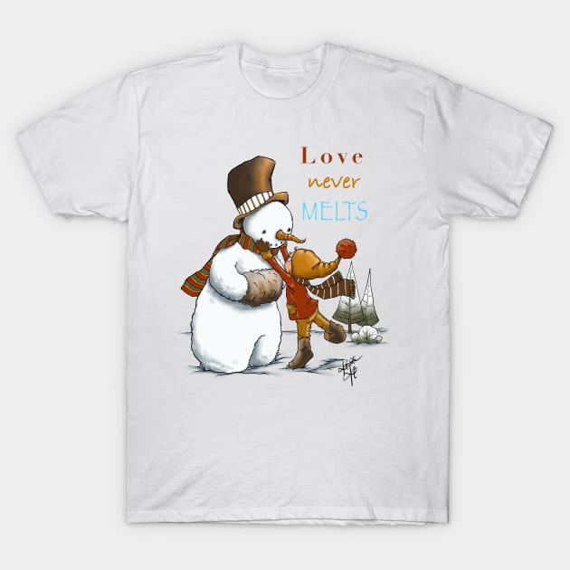 Love Never Melts T-Shirt by LadyKikki